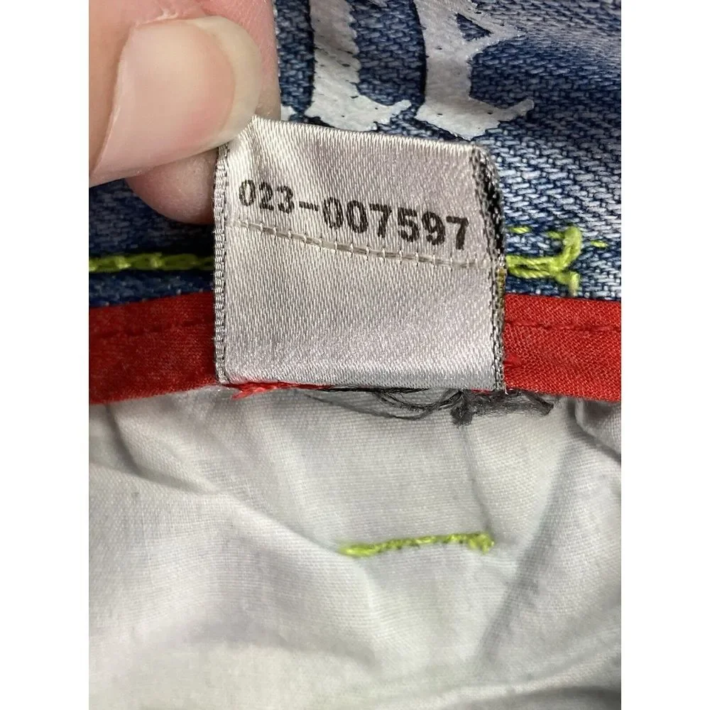 COOGI Authentic Australian Embroidered Front‎ Denim Jean Pant Mens 44x35
